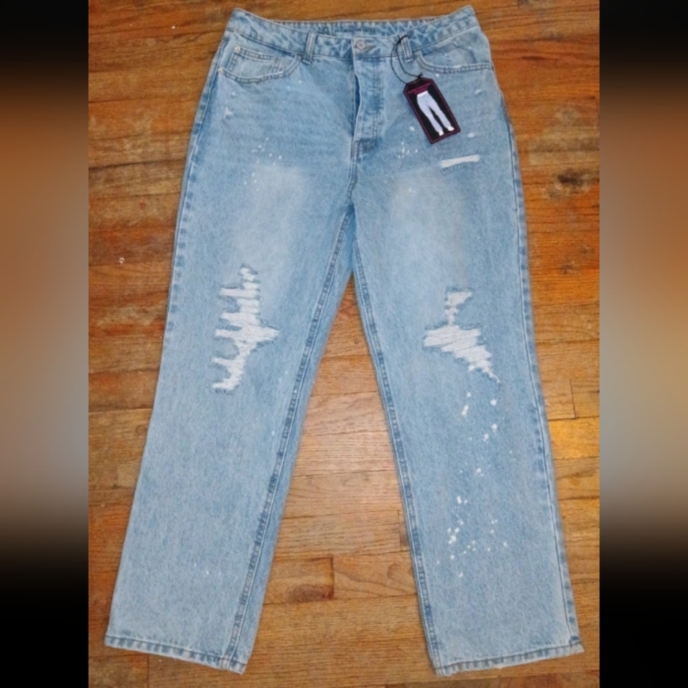 NWT No Boundaries Juniors Super Highrise Straight Jeans 13